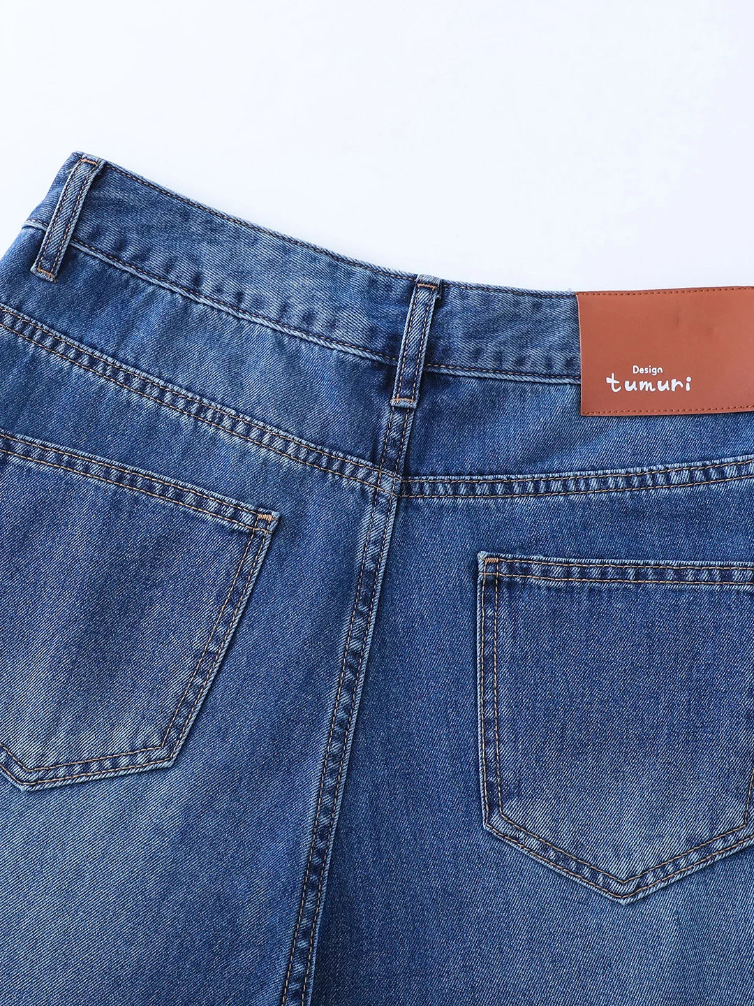 Hong Kong Style Retro Denim Scimitar Pants Women's 2026 Summer Small Skinny High Waist Eight-point Pants Versatile Wide Leg Pants