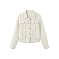 [Mina Exclusive] [Shallow Island Time] Design Sense Contrasting Colors Bright Line Versatile Short Jacket 363061
