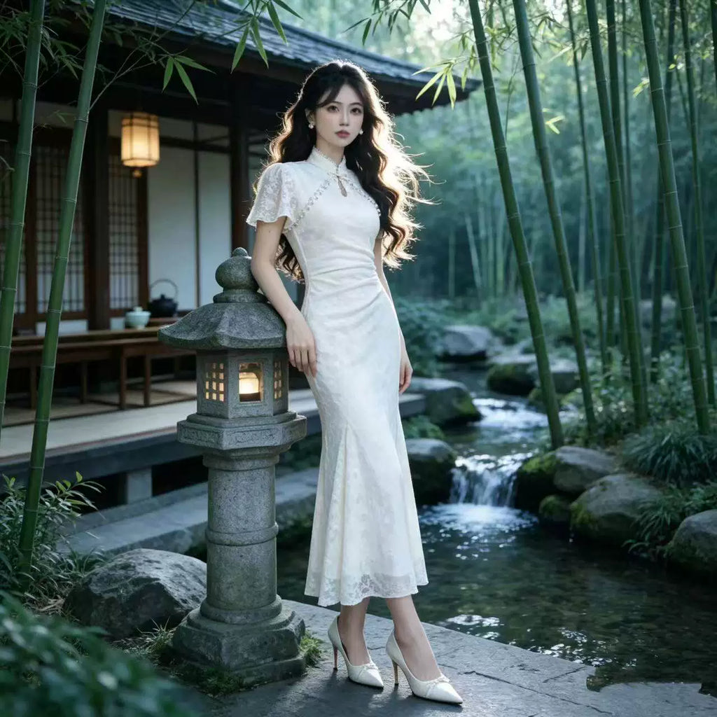 PJ瑞瑞定制-【江南美人】（有里布）空日常旗袍时尚连衣裙D4849