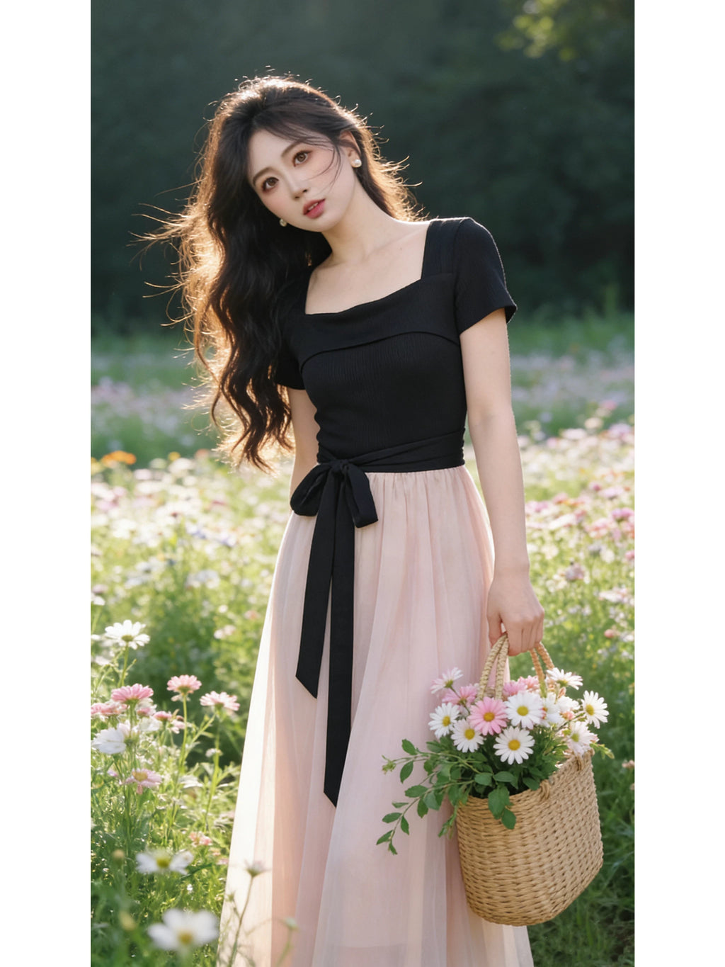 瑞瑞定制-【梦中芭蕾】（无拉链-有里布）法式连衣裙D4885
