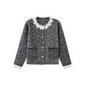 [VAZSLVE/New Luxury] Leak picking wool French lace collar pearl small fragrant jacket 563004