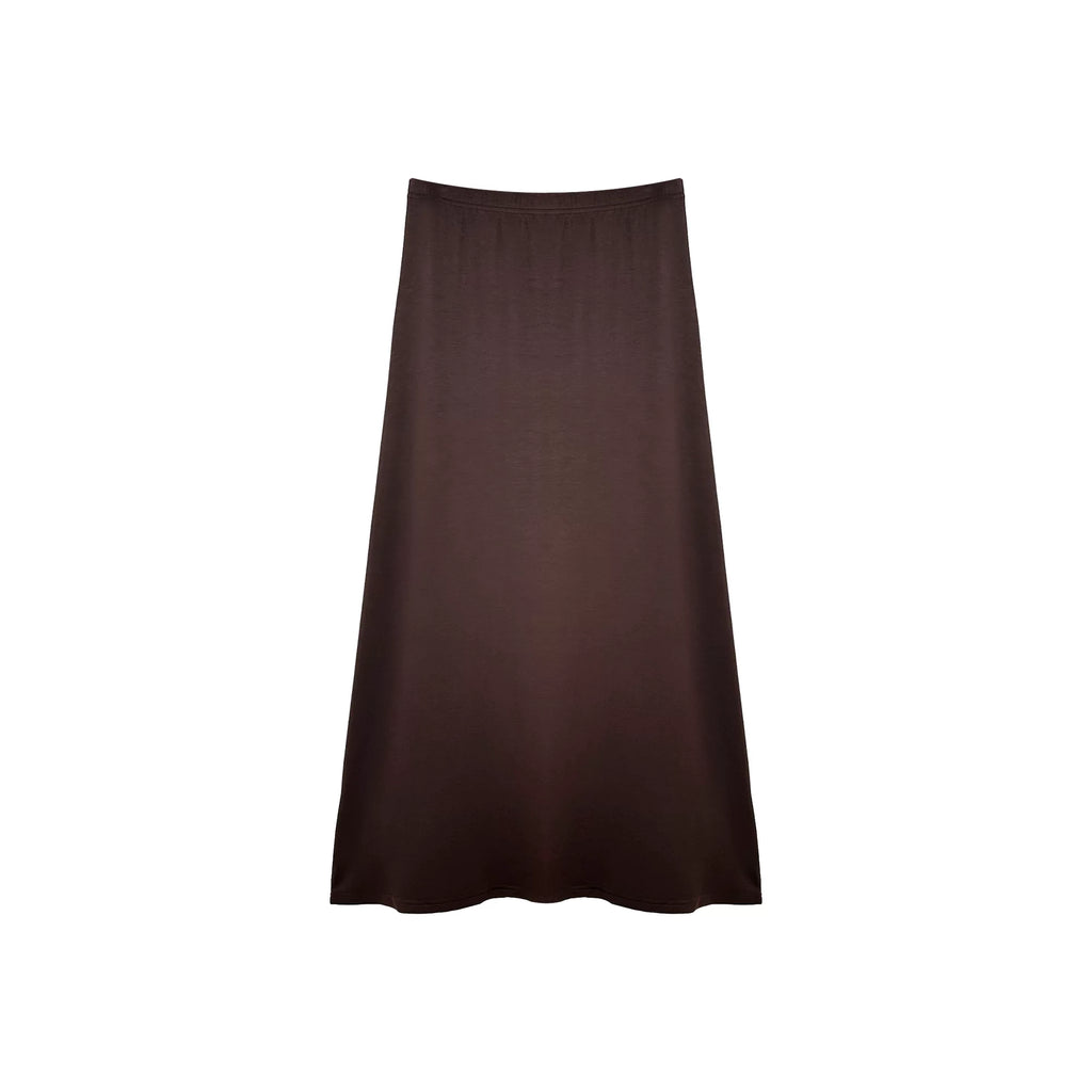 [Valkyvia/Yoyo Luxury Products] [Korean Minimalism] Temperament Soft Waxy Drape Straight Skirt 263133