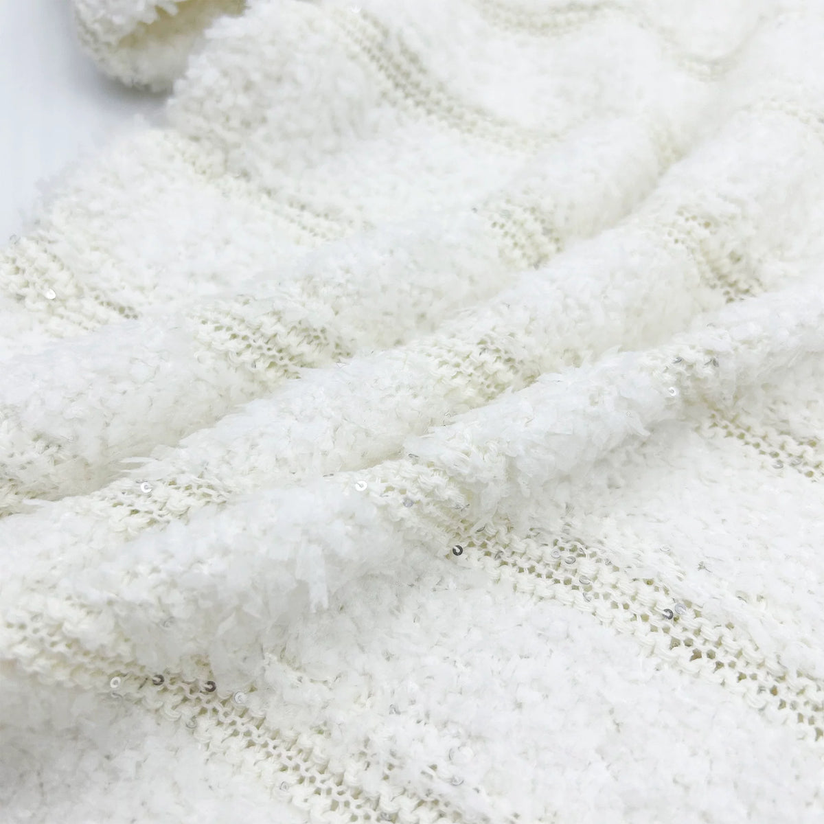 [Mina Exclusive] [High-end Texture] Light Luxury Celebrity Xiaoxiangfeng Sequin Knitted Long Sleeve Cardigan 963092