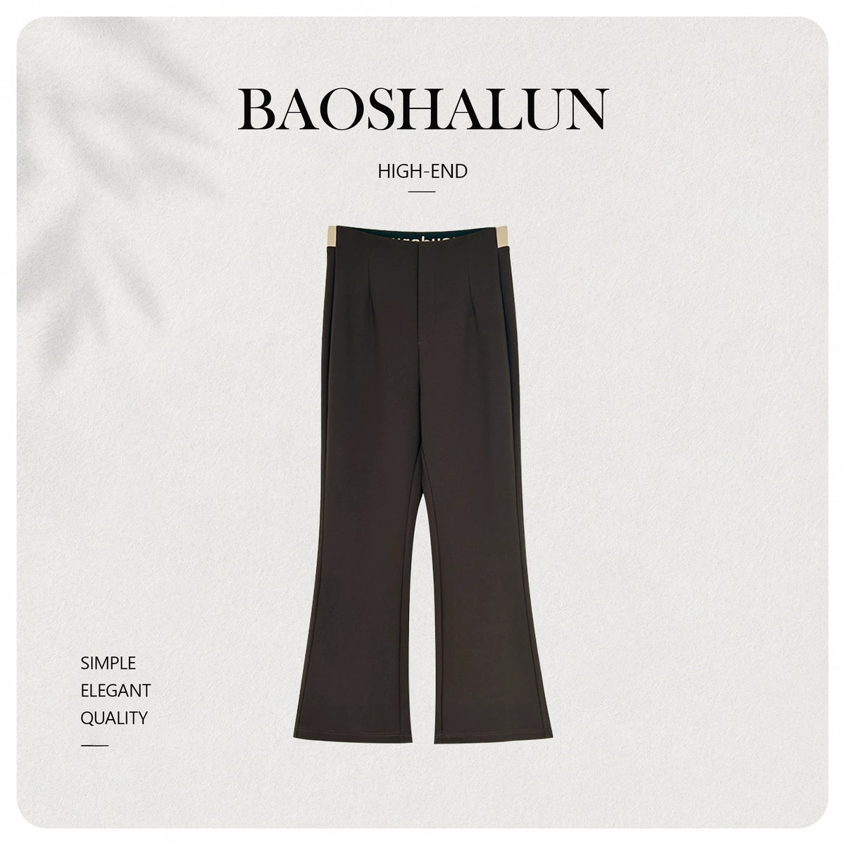 [Valkyvia/Yoyo Luxury] Designer brand high-waisted slim-fitting micro-pull pants M955025