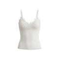 [Bin Bin Exclusive] [Wardrobe Rigid Demand] Sexy Lace V-Neck Knitted Vest 263201