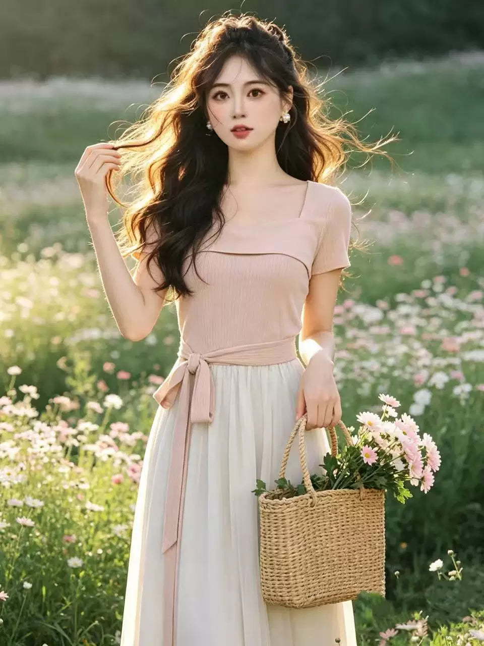 瑞瑞定制-【梦中芭蕾】（无拉链-有里布）法式连衣裙D4885
