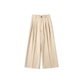 [Bin Bin Exclusive] [Highly Intelligent Elite] Old Qian Feng Temperament Simple Commuter Wide Leg Pants 963176