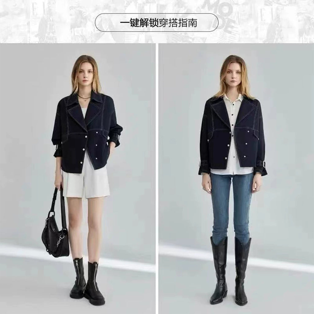 [Mina Exclusive] Premium French Temperament Heavy Industry Jacket 19782