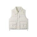 [Exclusive to Binbin] Yunrou folding jacket gentle lapel loose big pocket sleeveless vest jacket 263499