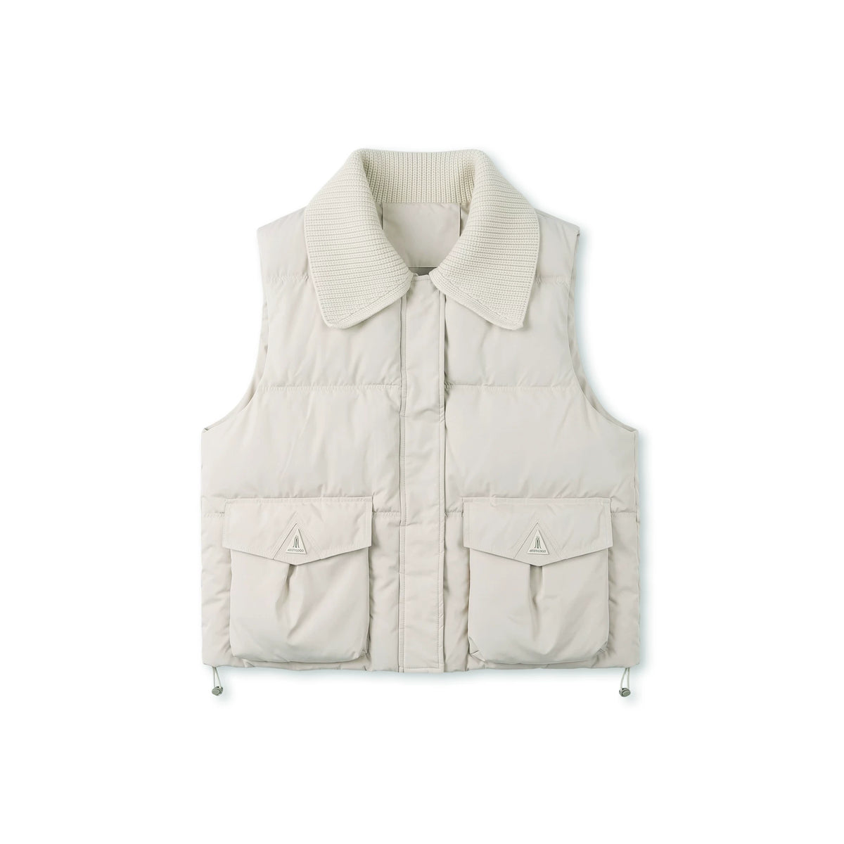 [Exclusive to Binbin] Yunrou folding jacket gentle lapel loose big pocket sleeveless vest jacket 263499