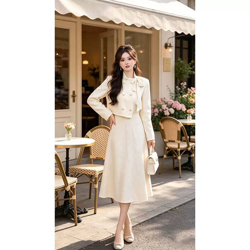 瑞瑞定制【千金公主】【加绒加厚】秋冬连衣裙法式长袖裙子2544