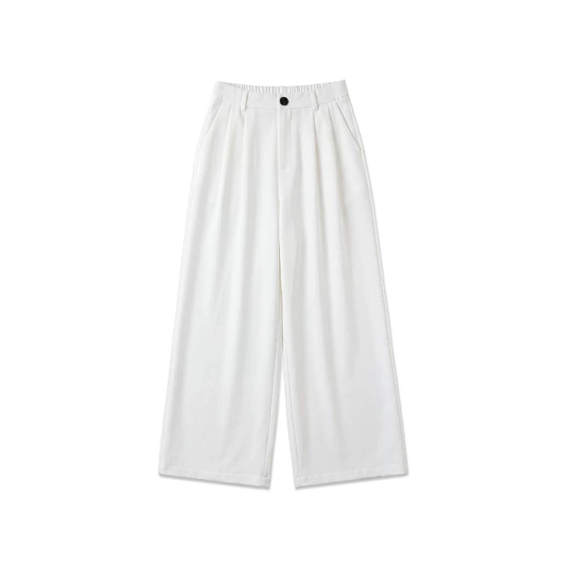 [Bin Bin Exclusive] [Highly Intelligent Elite] Old Qian Feng Temperament Simple Commuter Wide Leg Pants 963176