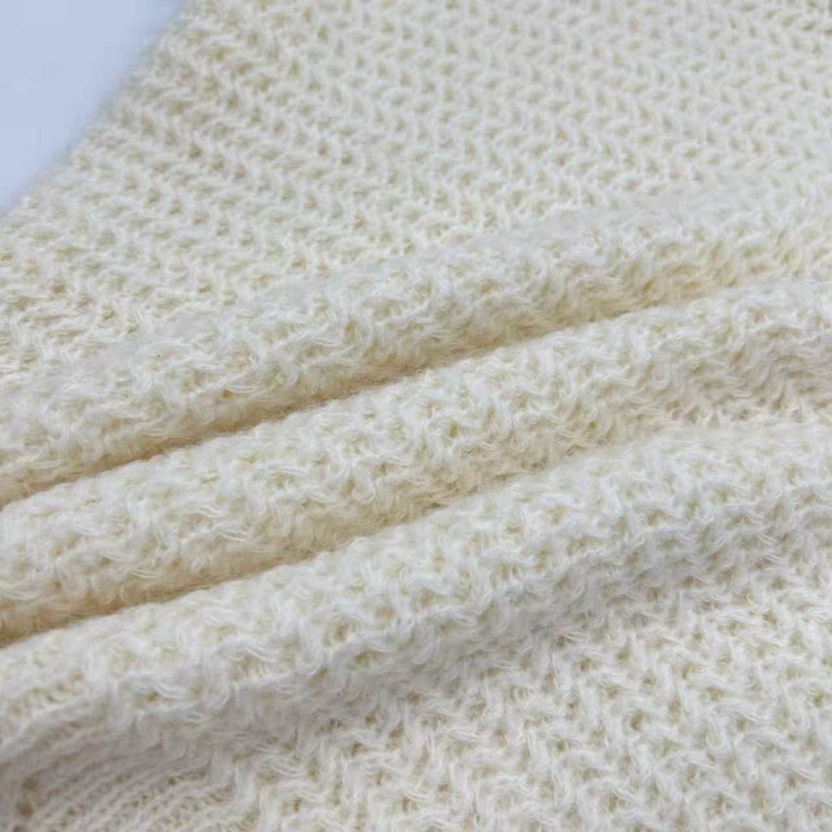 [Huahua Recommendation] Wool Fujia Qianjin Mesh Nail Bead Three-dimensional Flower Sweater 263390
