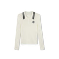 [حصري من مينا] بلوزة بولو نسائية رائجة مطرزة بالزهور بطابع مريح M2506006