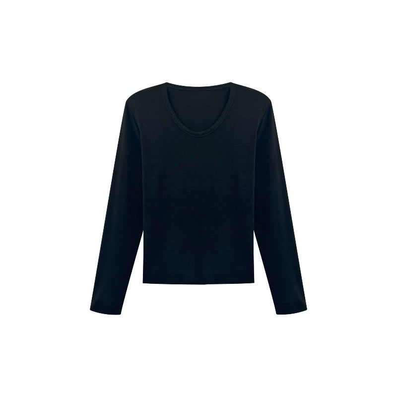 [Valkyvia/Yoyo] [Water Drop T] Tencel Wool Skin-friendly Zero Pressure Skinny Top 353098