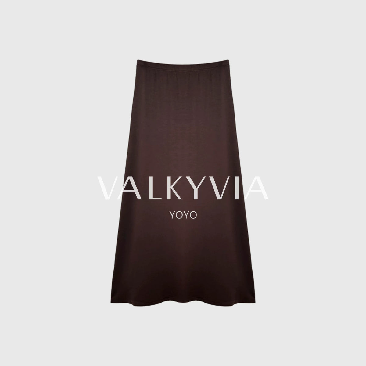[Valkyvia/Yoyo Luxury Products] [Korean Minimalism] Temperament Soft Waxy Drape Straight Skirt 263133