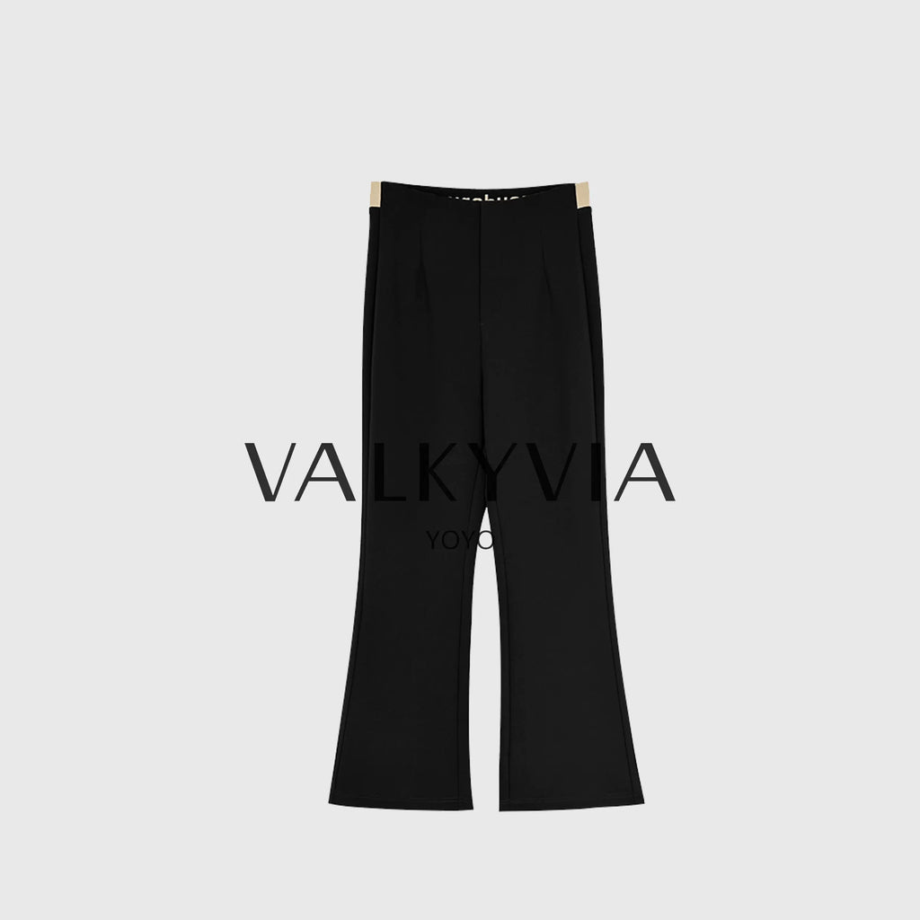 [Valkyvia/Yoyo Luxury] Designer brand high-waisted slim-fitting micro-pull pants M955025
