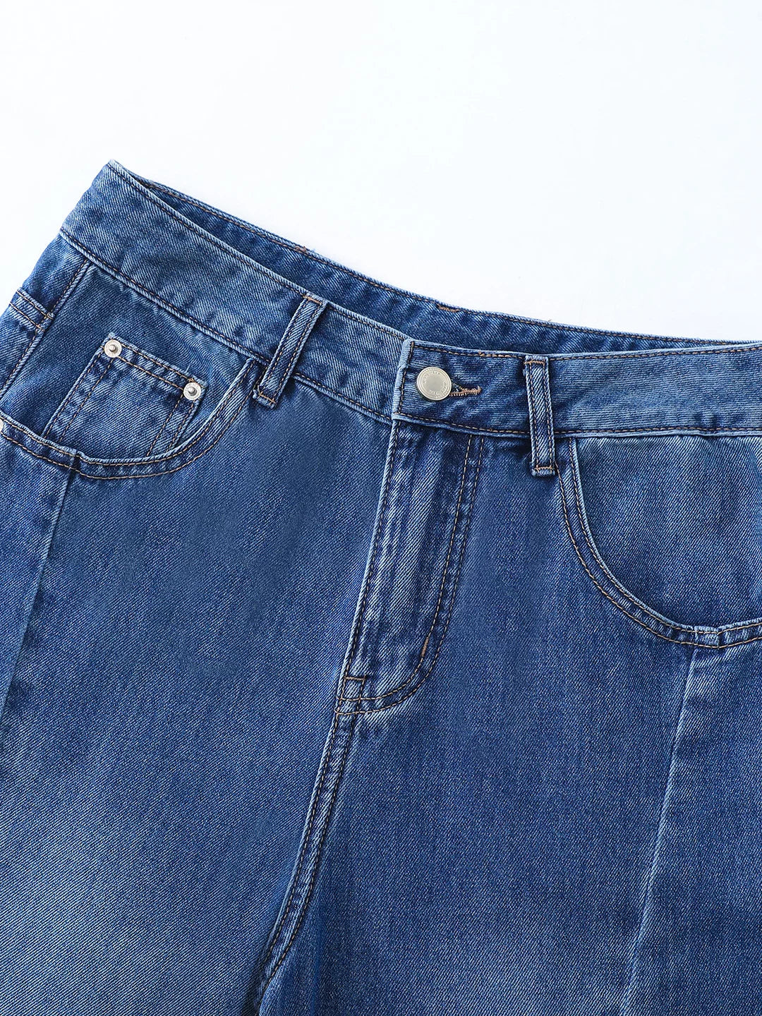 Hong Kong Style Retro Denim Scimitar Pants Women's 2026 Summer Small Skinny High Waist Eight-point Pants Versatile Wide Leg Pants