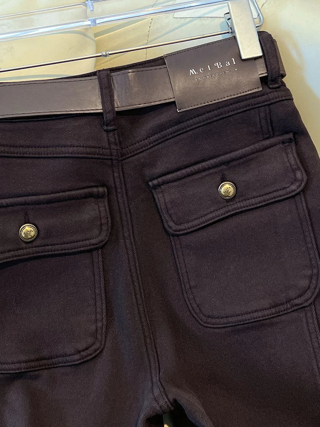 Retro dark coffee denim straight-leg pants women's 2026 winter new velvet high-waisted thin loose casual wide-leg pants