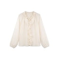 [Valkyvia/Yoyo] French fungus edge strap down loose top 963166