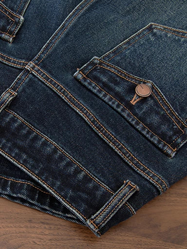 Retro casual straight-leg jeans women's 2026 autumn new great-looking loose hip-covering high-waisted wide-leg pants