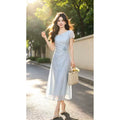CS Ruiru Custom [Midsummer Lily of the Valley] [Lined] Petite Elegant Slimming Dress D7201