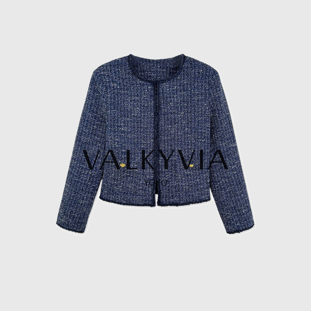 【Valkyvia/悠悠奢品】法式气质小香风粗花呢短外套363067