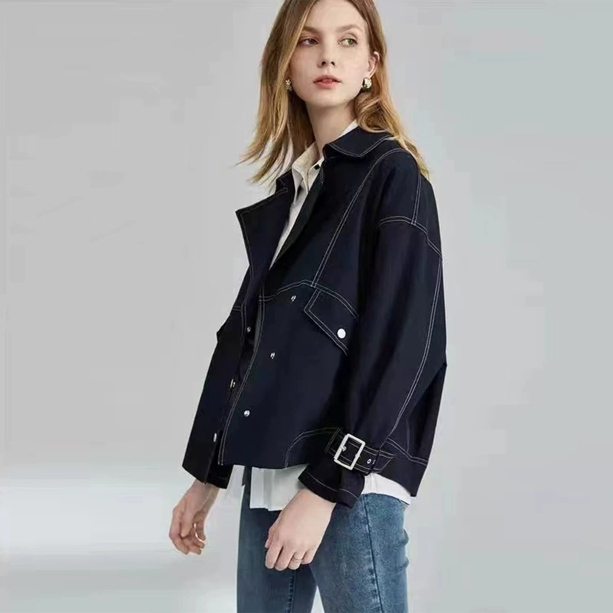 [Mina Exclusive] Premium French Temperament Heavy Industry Jacket 19782